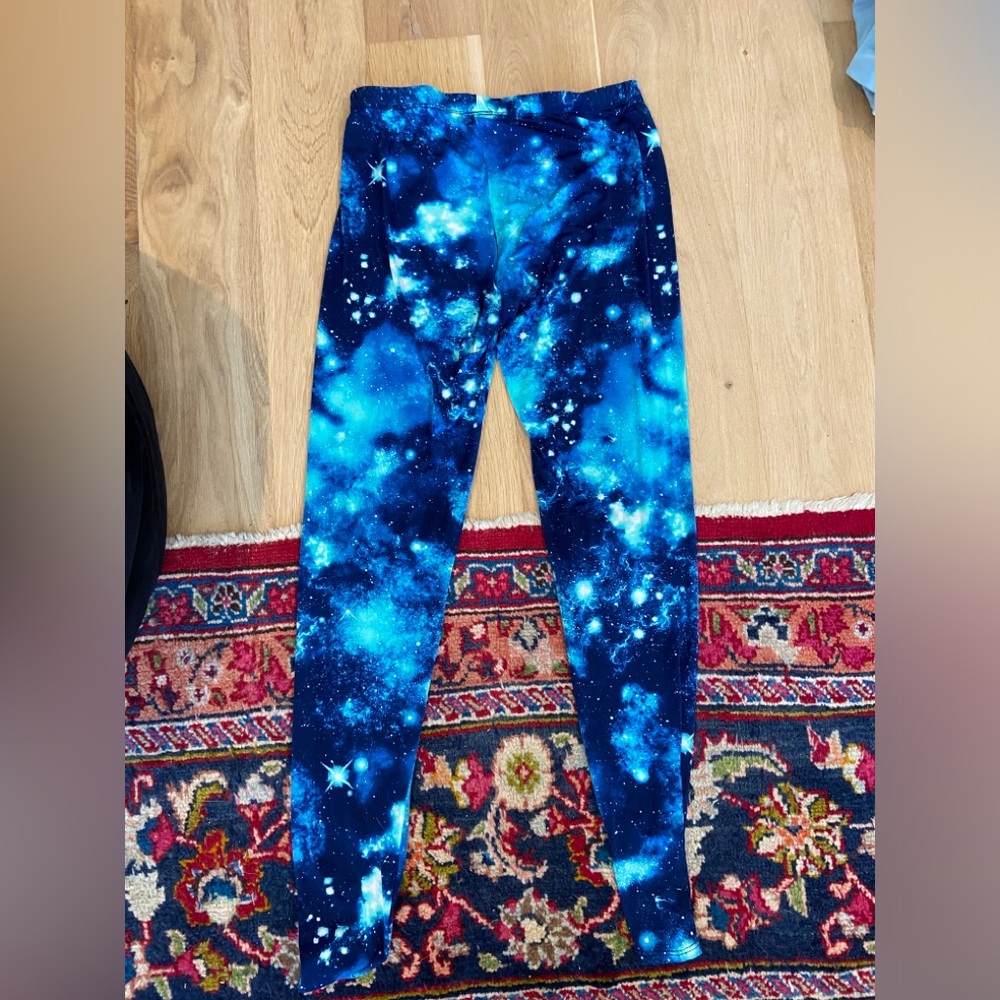 Galaxy print leggings by See You Monday